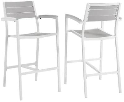 Maine Bar Stool Outdoor Patio Set of 2