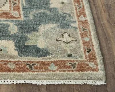 Belmont Lt. Blue  Hand Spun Wool 2' x 3'  Rectangle Rug