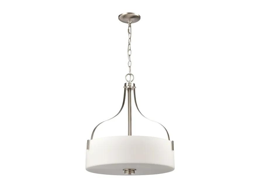 Market Square 18" Wide 3-Light Pendant - Brushed Nickel