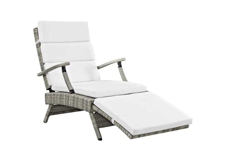 Envisage Chaise Outdoor Patio Wicker Rattan Lounge Chair