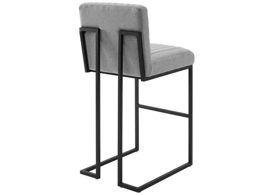 Indulge Channel Tufted Fabric Bar Stools