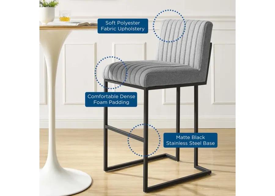 Indulge Channel Tufted Fabric Bar Stools