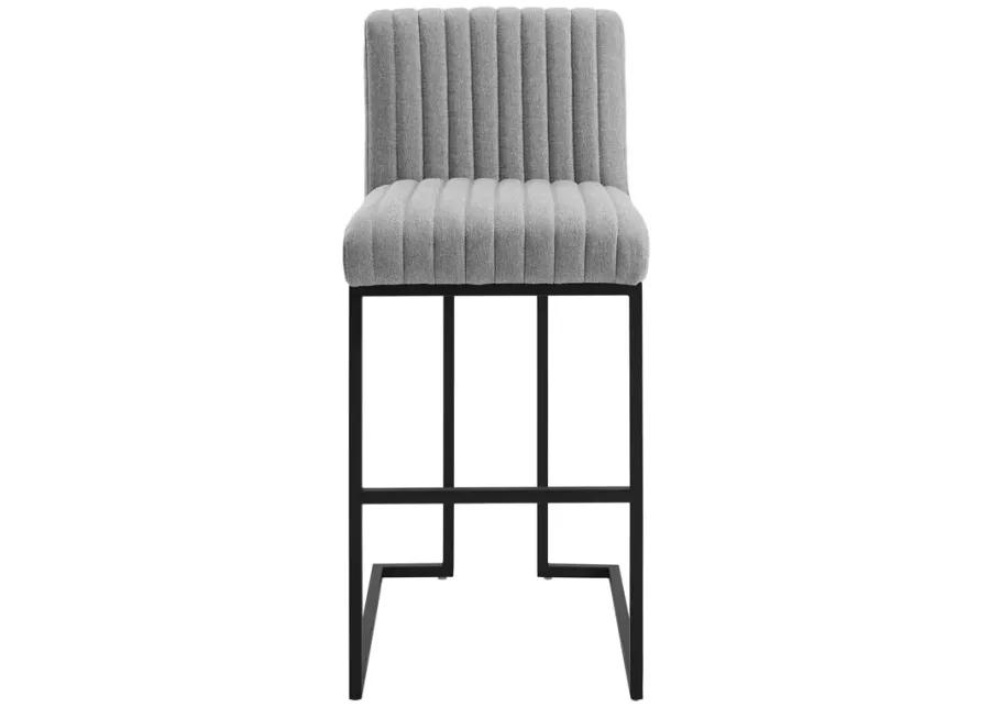 Indulge Channel Tufted Fabric Bar Stools