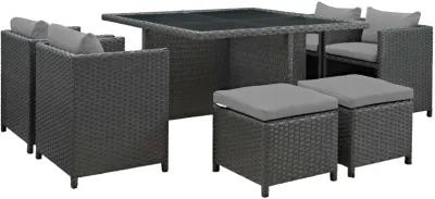 Sojourn 9-Piece Sunbrella Outdoor Dining Set