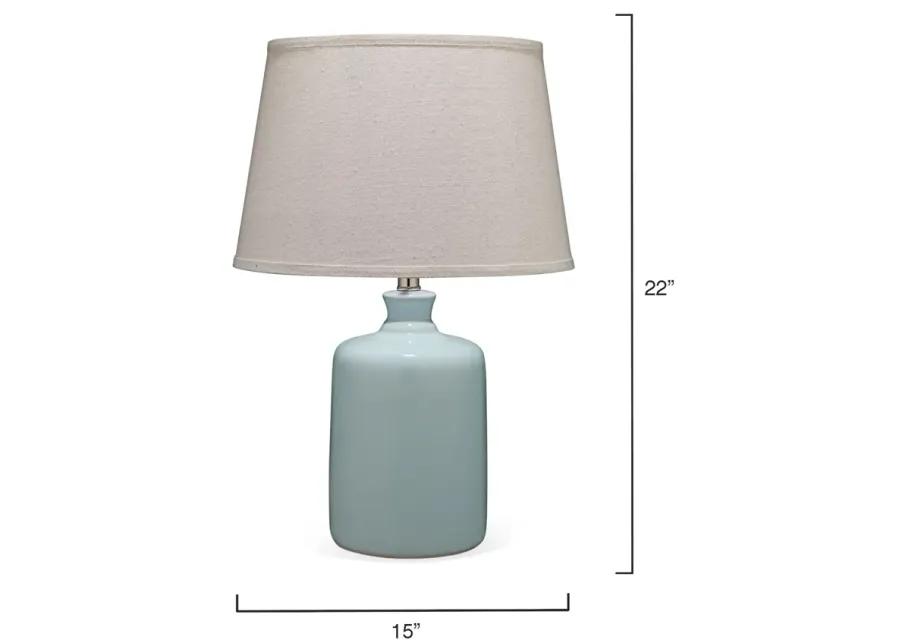 Light Blue Milk Jug Table Lamp