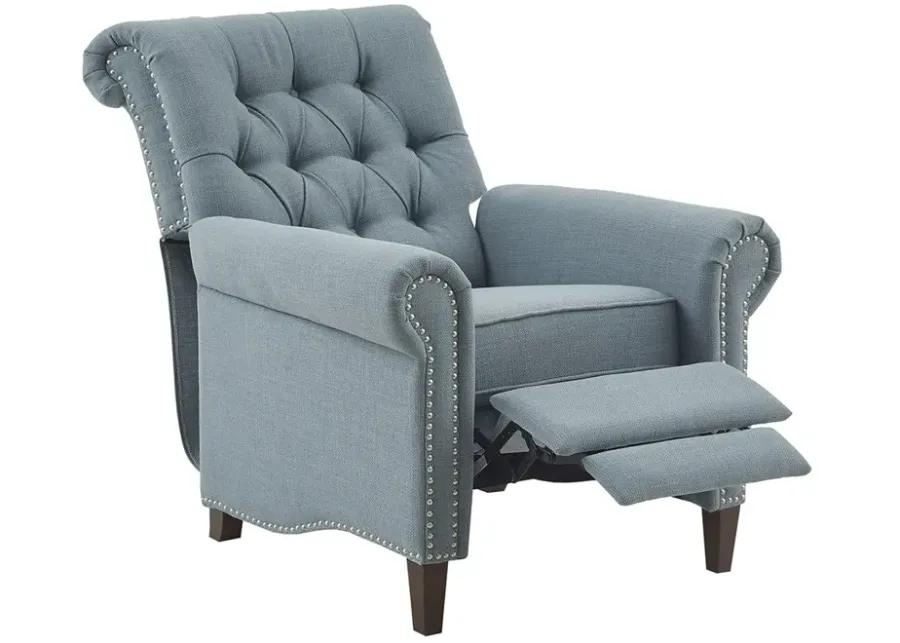 Madison Park Aidan Blue Recliner