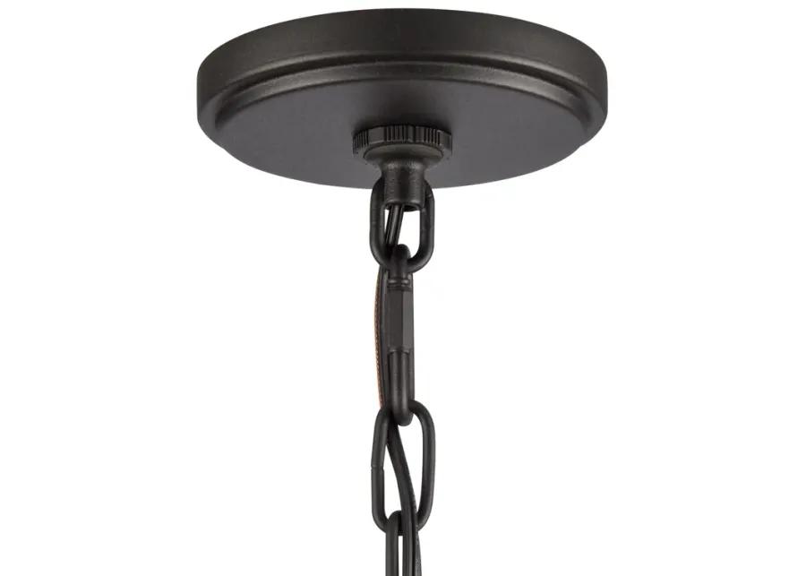 Neville 28'' Wide 8-Light Chandelier - Charcoal Black