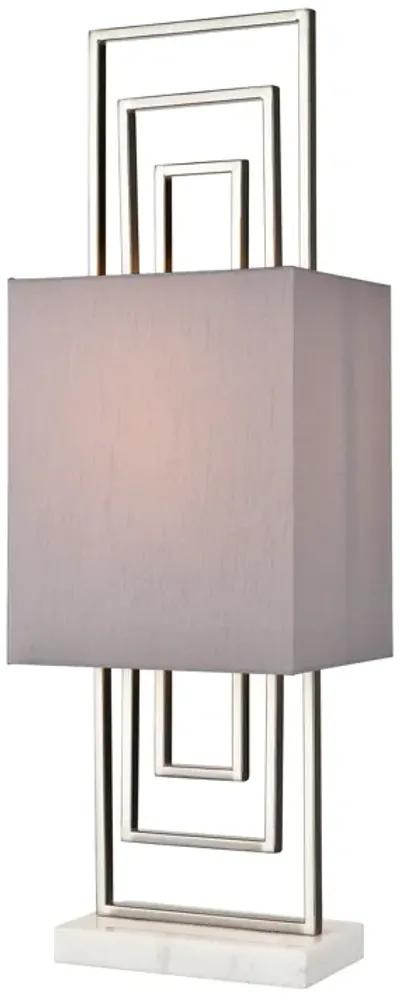 Marstrand 30'' High 1-Light Table Lamp - Satin Nickel - Includes LED Bulb