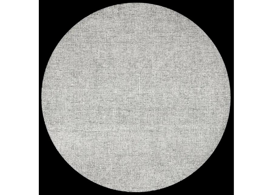 Brindleton Gray Tweed Wool 10' Round Round  Rug