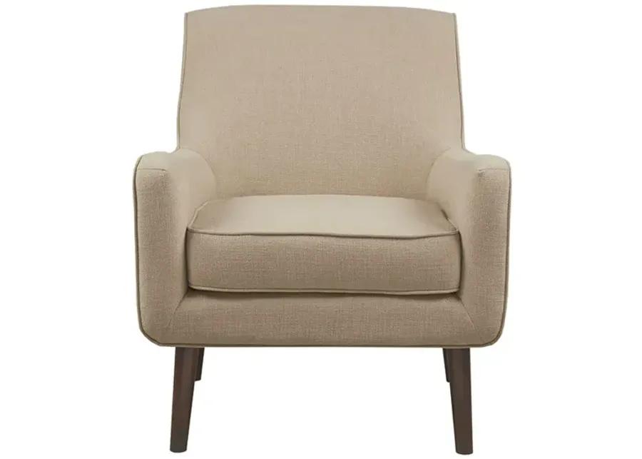 Madison Park Oxford Sand Mid-Century Accent Chair