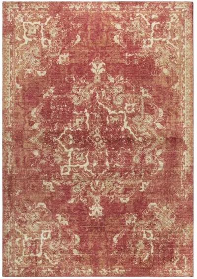 Gossamer Red Medallion Distress 100% New Zealand Wool 3' x 5' Rectangle Rug