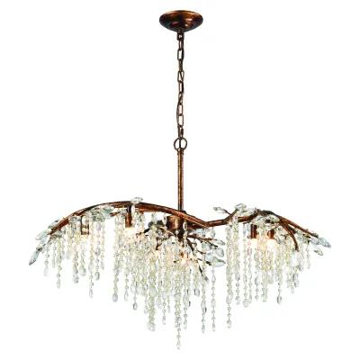 Elia 32" Wide 6-Light Chandelier - Spanish Bronze