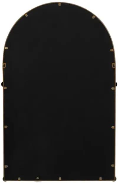 24x38 Arch Mirror With 4 Knobs, Gold