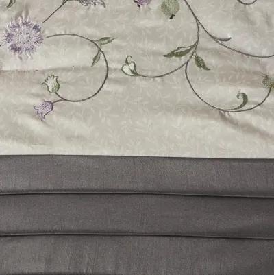 Madison Park Serene Purple Embroidered 7 Piece Comforter Set