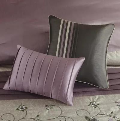 Madison Park Serene Purple Embroidered 7 Piece Comforter Set