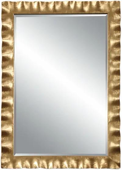 Haya Scalloped Gold Mirror