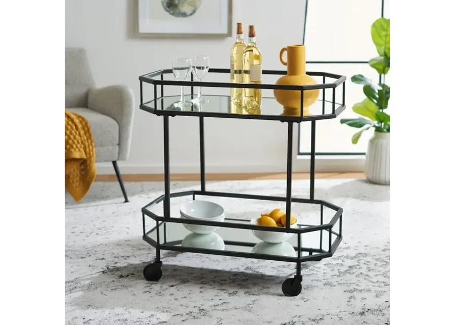 SILVA 2 TIER OCTAGON BAR CART