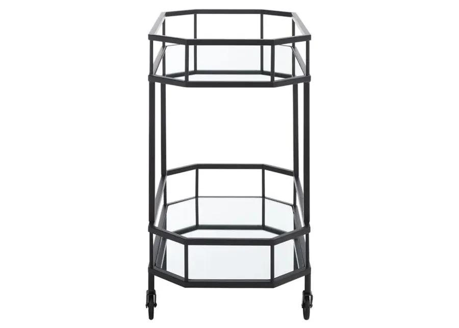 SILVA 2 TIER OCTAGON BAR CART