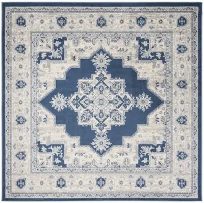 Brentwood 865 Navy / Creme 9' X 9' Square Square Powerloomed Rug