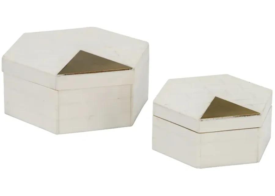  Hexagon Boxes - Set of 2