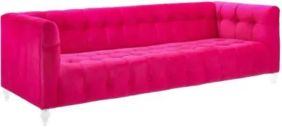 Bea Pink Velvet Sofa