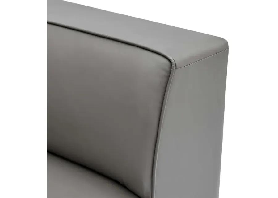 Mingle Vegan Leather Corner Chair