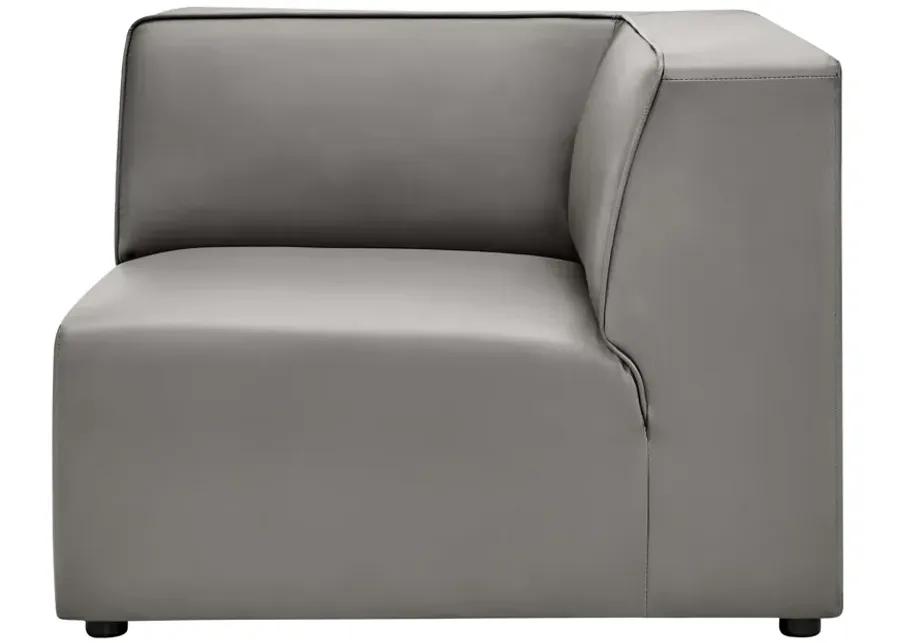 Mingle Vegan Leather Corner Chair