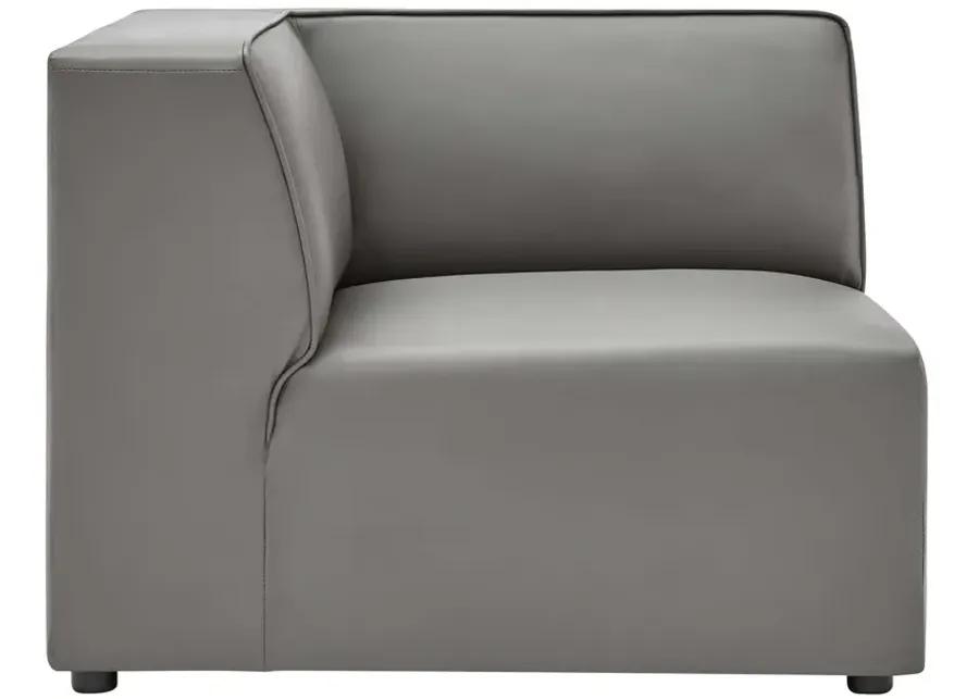 Mingle Vegan Leather Corner Chair