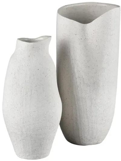 Ferraro Vase  -  Tall White - Set of 2