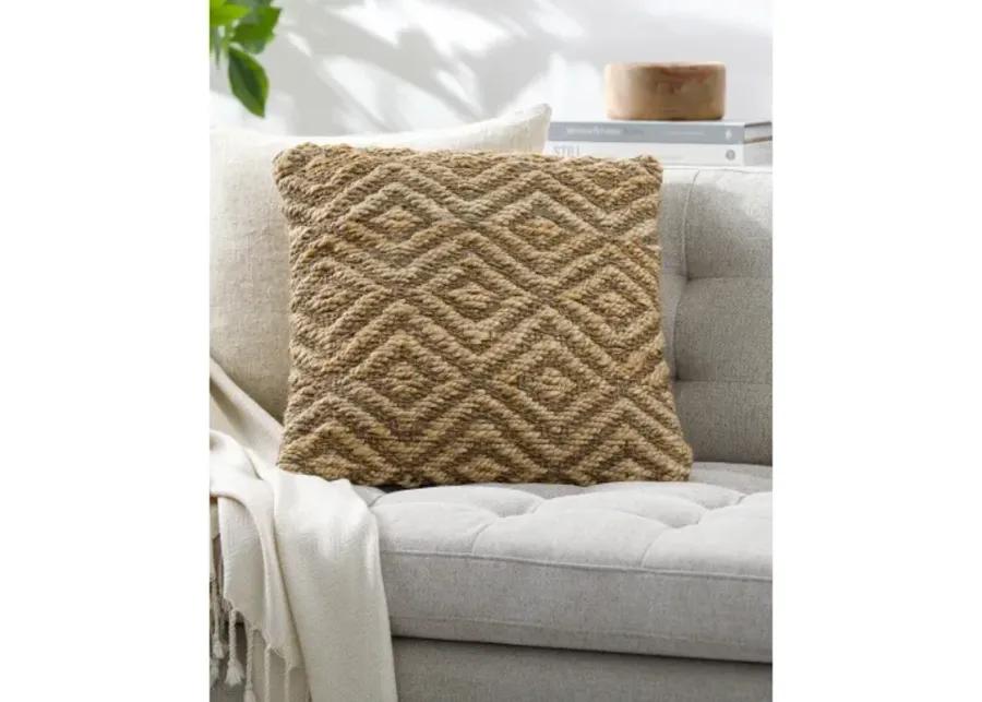 Rajkot RAK-001 22"L x 22"W Accent Pillow  - Poly Insert