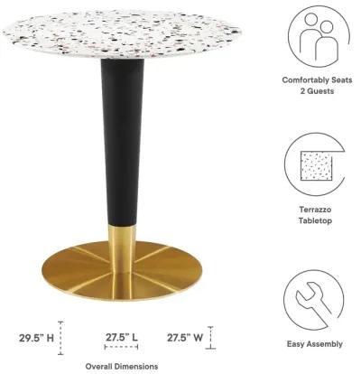 Zinque 28" Round Terrazzo Dining Table