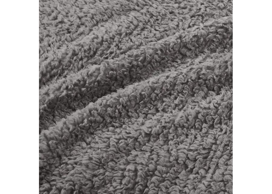 Woolrich Burlington Grey Berber Blanket