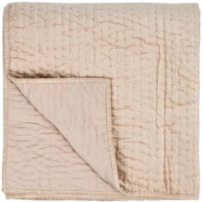 Dimitry 100% Rayon Velvet Nude King Quilt