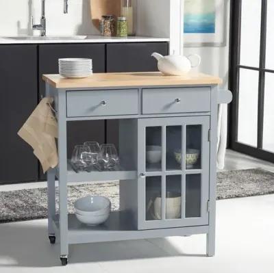 LOCKLYN 1 DOOR 2 DRAWER 2 SHELF KITCHEN CART