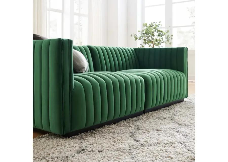 Conjure Channel Tufted Performance Velvet Loveseat