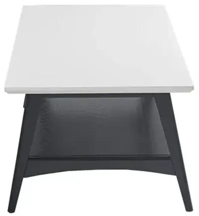 Madison Park Parker Off-White/Black Coffee Table