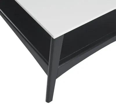 Madison Park Parker Off-White/Black Coffee Table