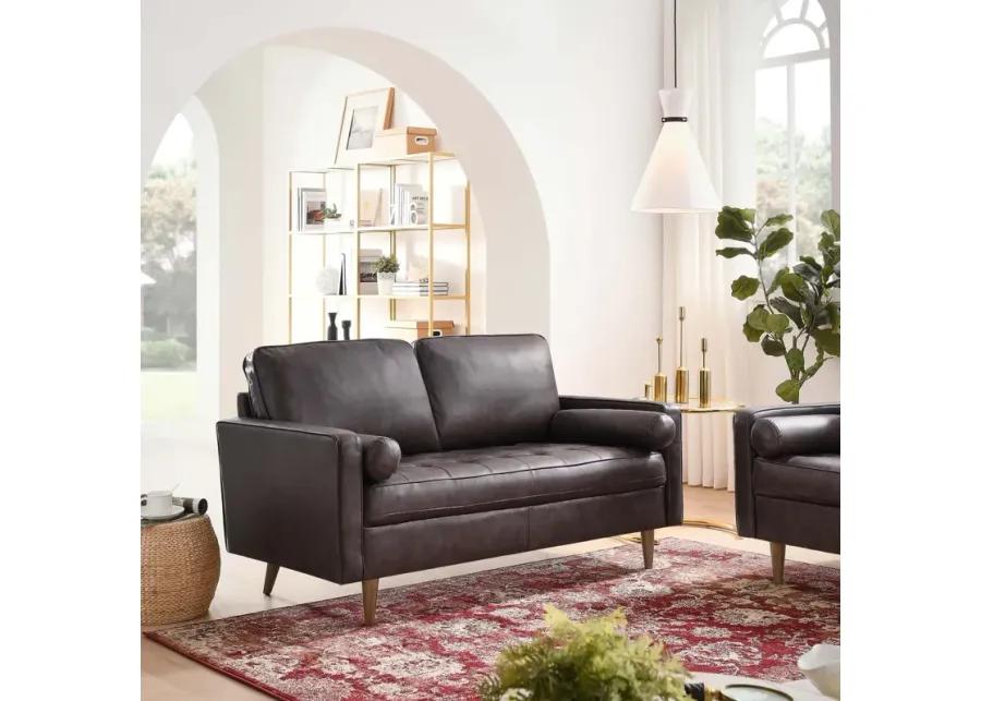 Valour Leather Loveseat