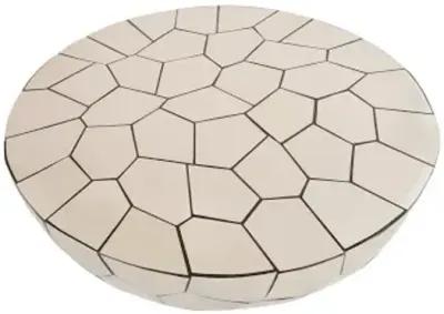 crazy cut coffee table, round