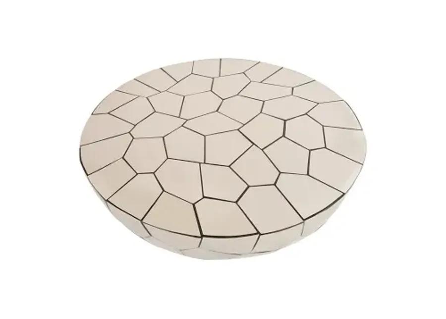 crazy cut coffee table, round