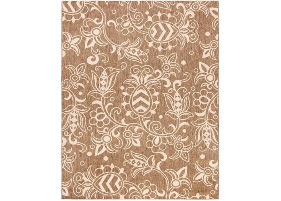 Safavieh BEACH HOUSE Collection BHS246T-4 Brown / Beige 4' X 6'