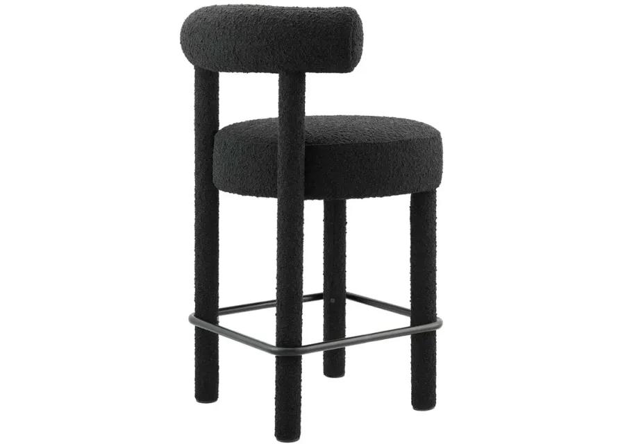 Toulouse Boucle Fabric Counter Stool - Set of 2