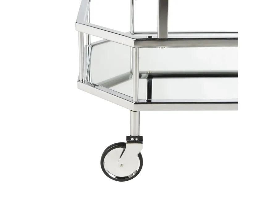 SILVA 2 TIER OCTAGON BAR CART