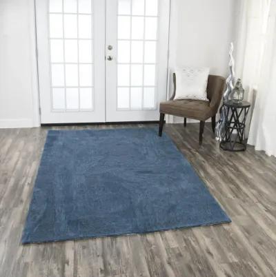 Fifth Avenue Blue Abstract Wool 10' x 13' Rectangle Rug