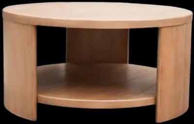 Skye Round Coffee Table with Shelf