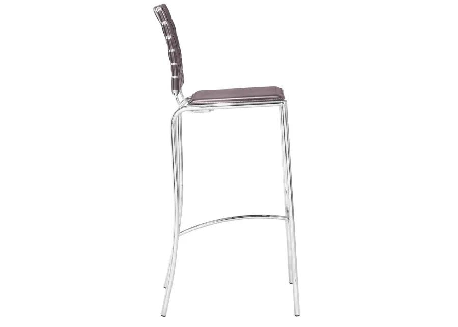 Criss Cross Barstool (Set of 2) Espresso