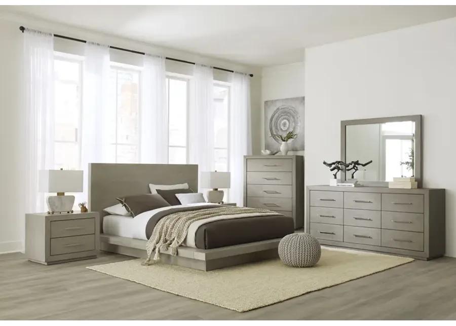 Melbourne Full-Size Panel Bed in Mineral