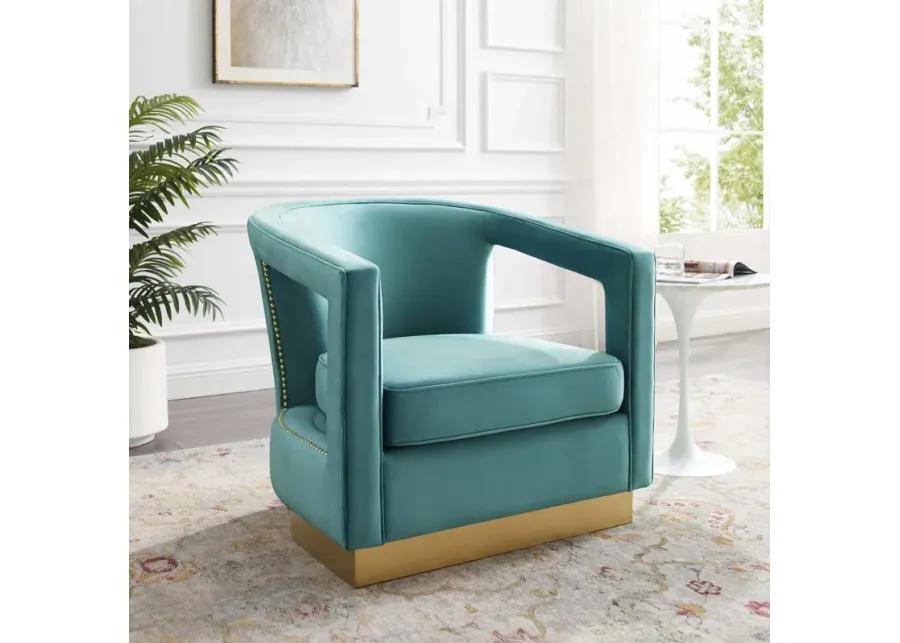 Frolick Performance Velvet Armchair