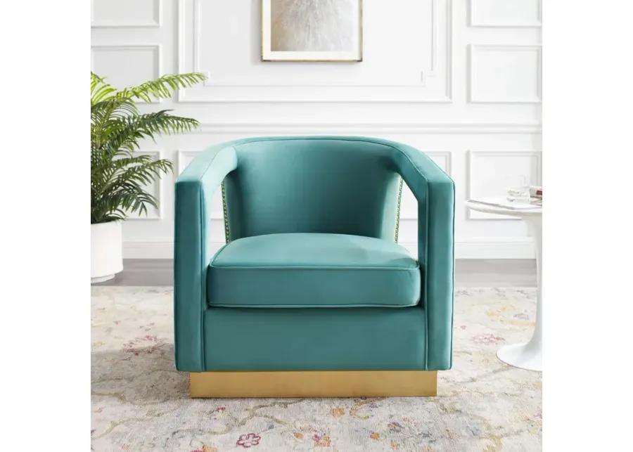 Frolick Performance Velvet Armchair