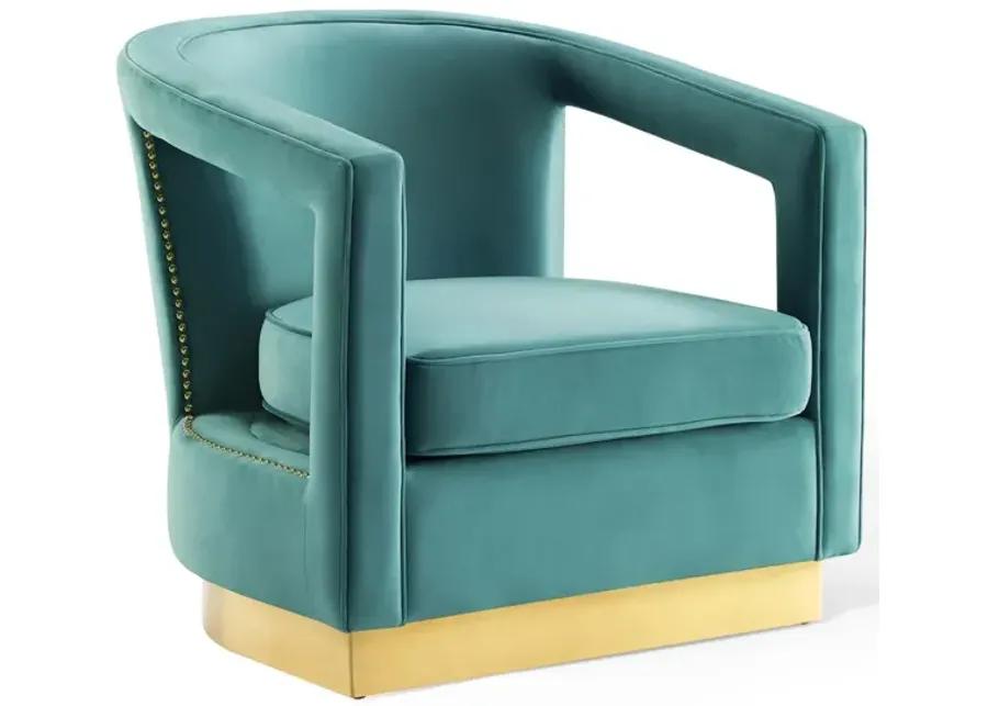 Frolick Performance Velvet Armchair